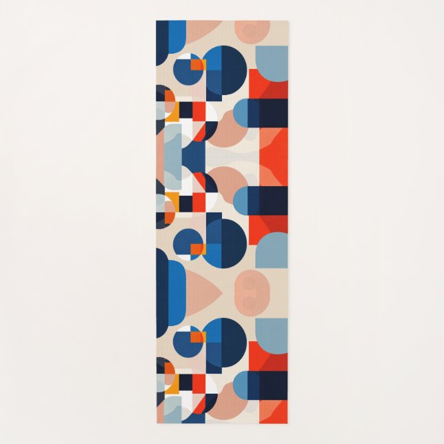 Geometrische Abstrakte Kunst des skandinavischen M Yogamatte (Vorderseite)