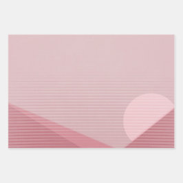 Geometrische Abstrakte Mondpyramide Moderner Chic Geschenkpapier Set