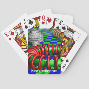 Geometrische Abstrakte optische Illusion Spielkarten