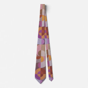 Geometrische abstrakte Retro-Kreise Elegant farben Krawatte