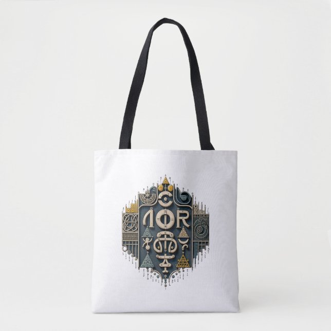Geometrische Abstraktion Tasche (Vorderseite)