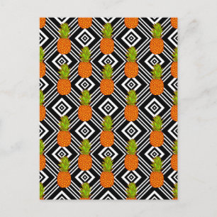 Geometrische Ananas Postkarte