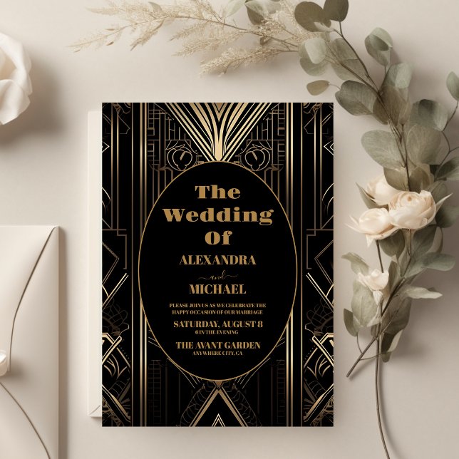 Geometrische Art-Deco-Hochzeit (Von Creator hochgeladen)