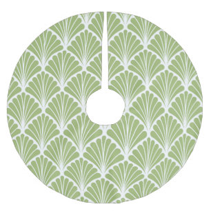 Geometrische Art Deco, nahtloses Muster Polyester Weihnachtsbaumdecke