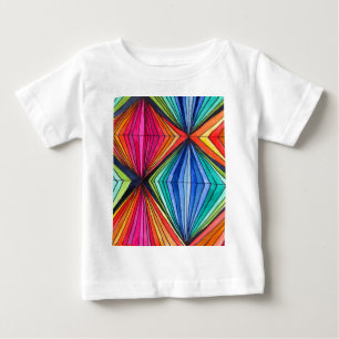 Geometrische Art des Regenbogens Baby T-shirt