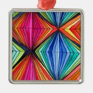 Geometrische Art des Regenbogens Ornament Aus Metall