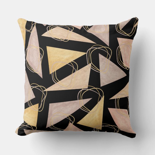 Geometrische Ästhetik Kissen (Vorderseite)