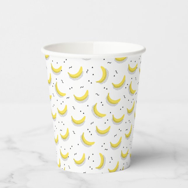 Geometrische Bananen Pappbecher (Links)