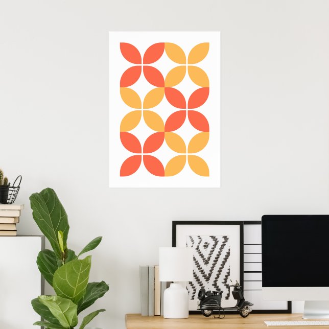 geometrische Bauhaus-Formen Poster (Heimbüro)