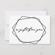 Geometrische Beauty-Geschenkkarte