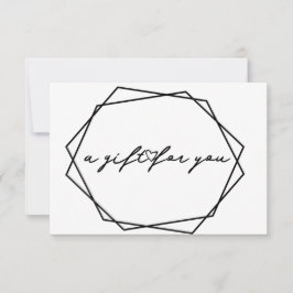 Geometrische Beauty-Geschenkkarte Einladung