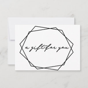 Geometrische Beauty-Geschenkkarte Einladung
