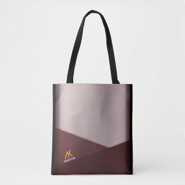 Geometrische benutzerdefinierte Tragetaschen: Eine Tasche (Vorderseite)