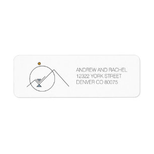 Geometrische Berge  Boho   Benutzerdefinierte Adre