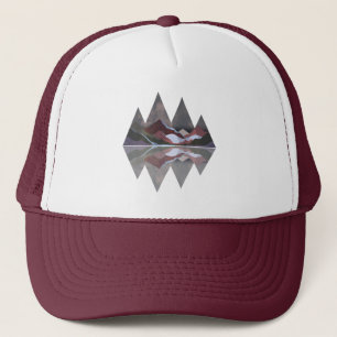 Geometrische Berglandschaft Truckerkappe