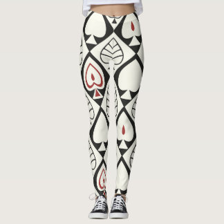 Geometrische Blätter, nahtlose natürliche Muster. Leggings