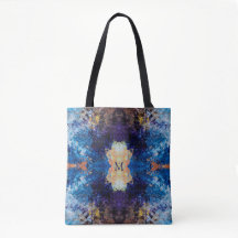 Geometrische blaue Lila-braune Kunst