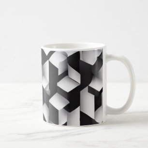 Geometrische Bliss - 3D Texturierte Tasse
