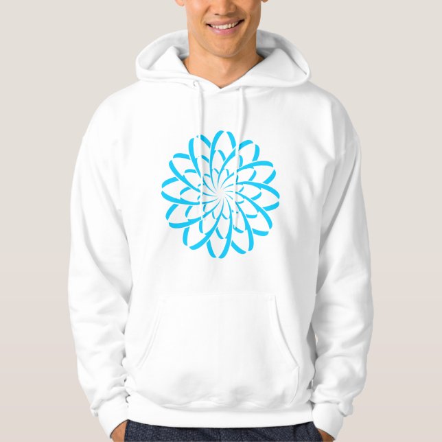 Geometrische Blume 02 Hoodie (Vorderseite)