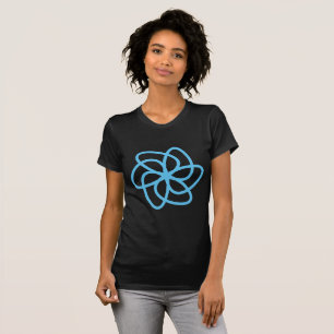 Geometrische Blume 04 - Sky Blue T-Shirt