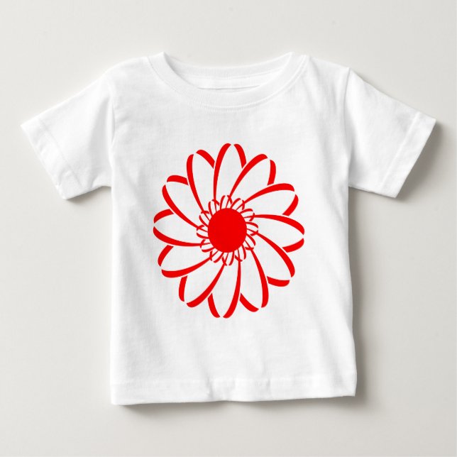 Geometrische Blume Baby T-shirt (Vorderseite)