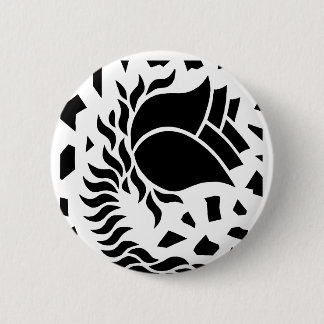 Geometrische Blume Button