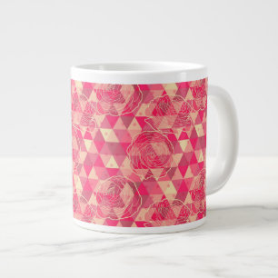 geometrische Blume Jumbo-Tasse
