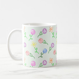 Geometrische Blume Kaffeetasse