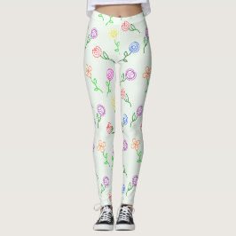 Geometrische Blume Leggings