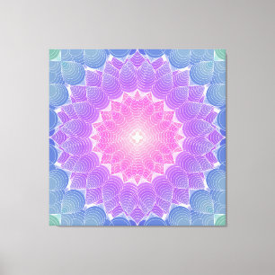 Geometrische Blume Leinwanddruck