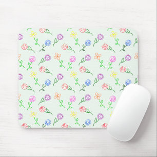 Geometrische Blume Mousepad