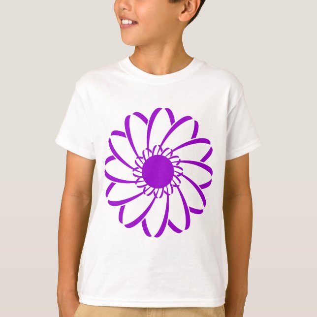 Geometrische Blume T-Shirt (Vorderseite)