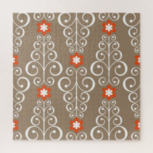 Geometrische Blume: Vintages Nahtloses Design
