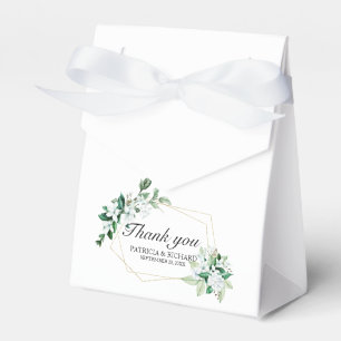 Geometrische Blumen Hochzeit Geschenkschachtel
