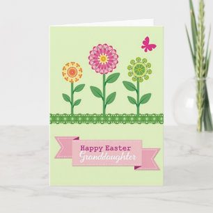 Geometrische Blüten Frühlingskarte Karte