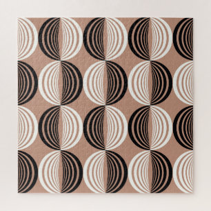 Geometrische braune Kreise Nahtloses Design
