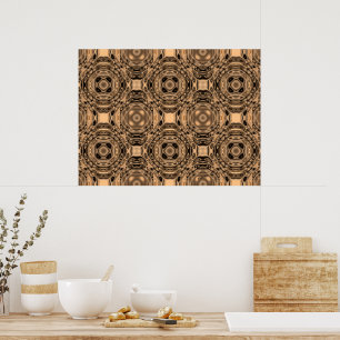 Geometrische Bronzezeitschrift Poster