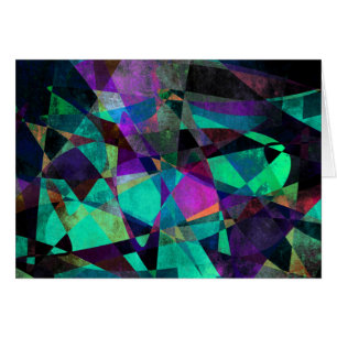 Geometrische, bunte, ursprüngliche abstrakte Kunst