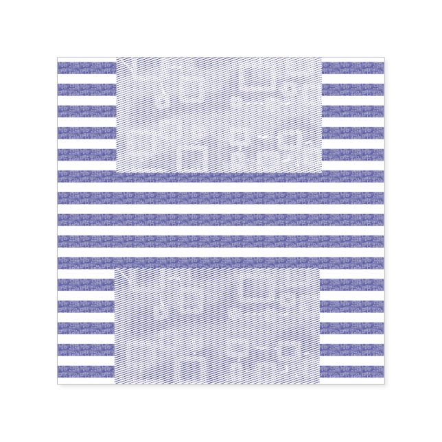 Geometrische coole Streifen Permastempel (Design)