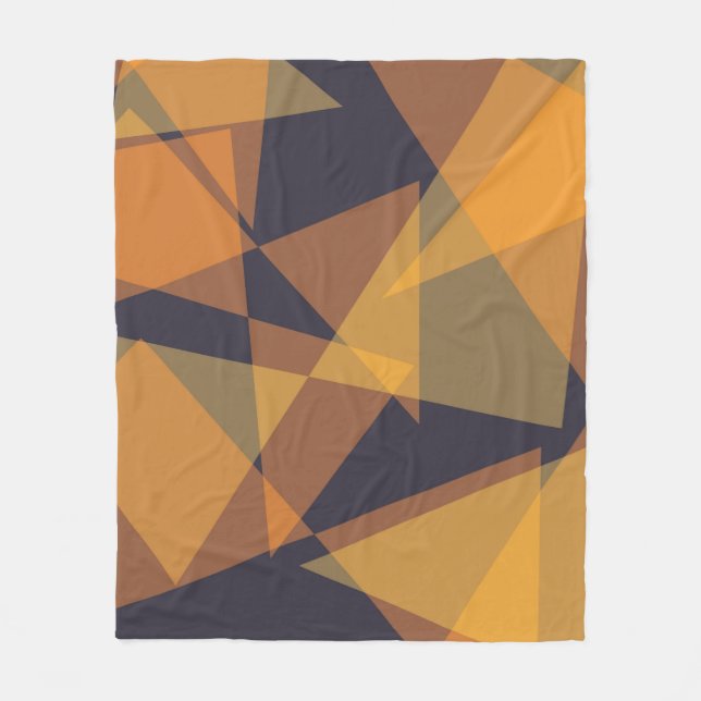 Geometrische, coole, trendige, moderne, einfache D Fleecedecke (Vorderseite)