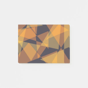 Geometrische, coole, trendige, moderne, einfache D Post-it Klebezettel