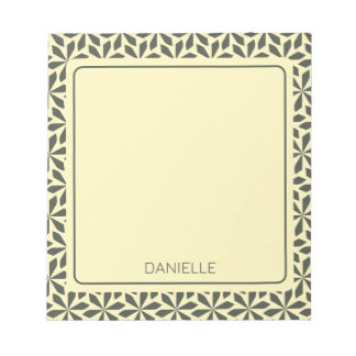 geometrische Creme Notizblock