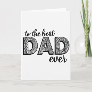 Geometrische Dad-Tribut-Karte Karte