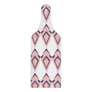 Geometrische Deco-Formen Rosa Koralle Blau Schneidebrett