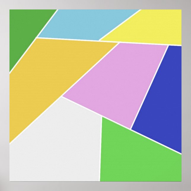 geometrische Designkunst Poster (Vorne)