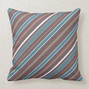 Geometrische diagonale Streifen mit irgendeiner Kissen