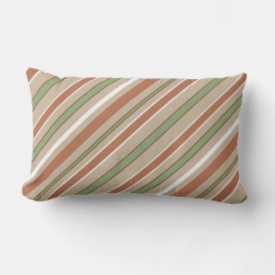 Geometrische Diagonalstreifen mit beliebiger Farbe Lendenkissen