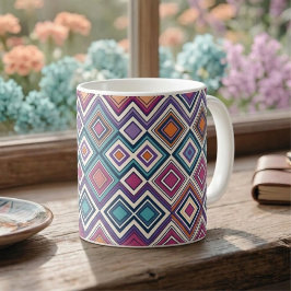 Geometrische Diamanten Kaffeetasse