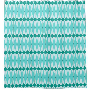 Geometrische Diamanten u. Duschvorhang