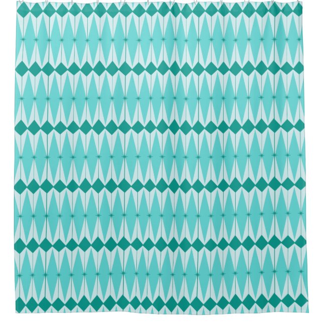 Geometrische Diamanten u. Duschvorhang (Vorderseite)